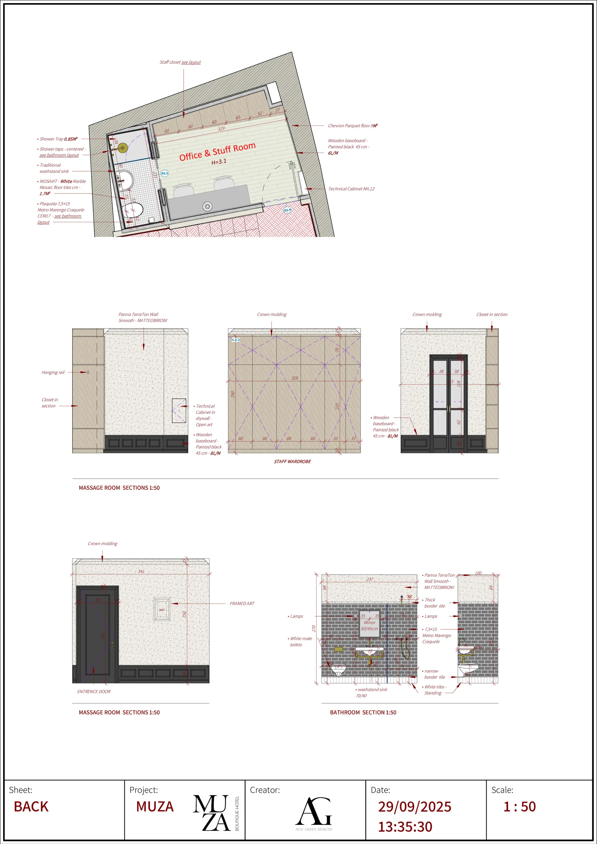 Muza Boutique hotel, Porto, Portugal — ARCHITECTURAL PLANNING (45)